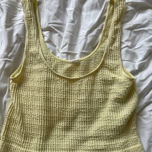 PacSun Women's Seamless Lettuce Tank Top